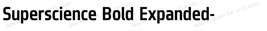 Superscience Bold Expanded字体转换